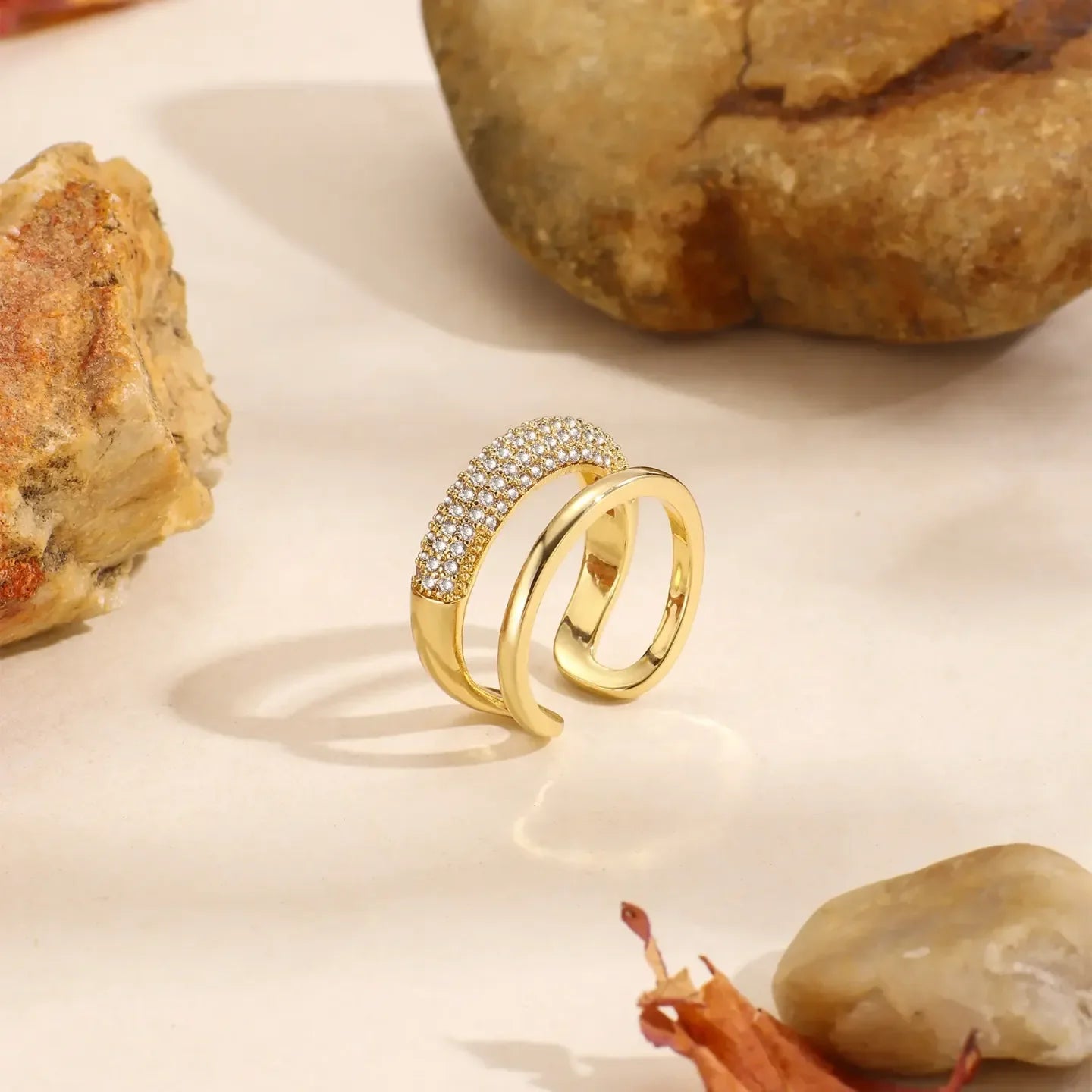 Global Glam Open Rings - Diatoms