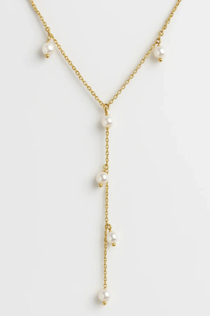 Diatoms Pearl Dew Pendant Necklace - Diatoms