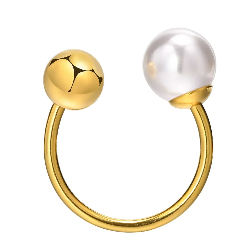 Luxy Pearl Adjustable Ring - Diatoms