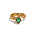 Empress Water Droplets Rings - Diatoms