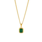 Green Emerald Necklace - Diatoms
