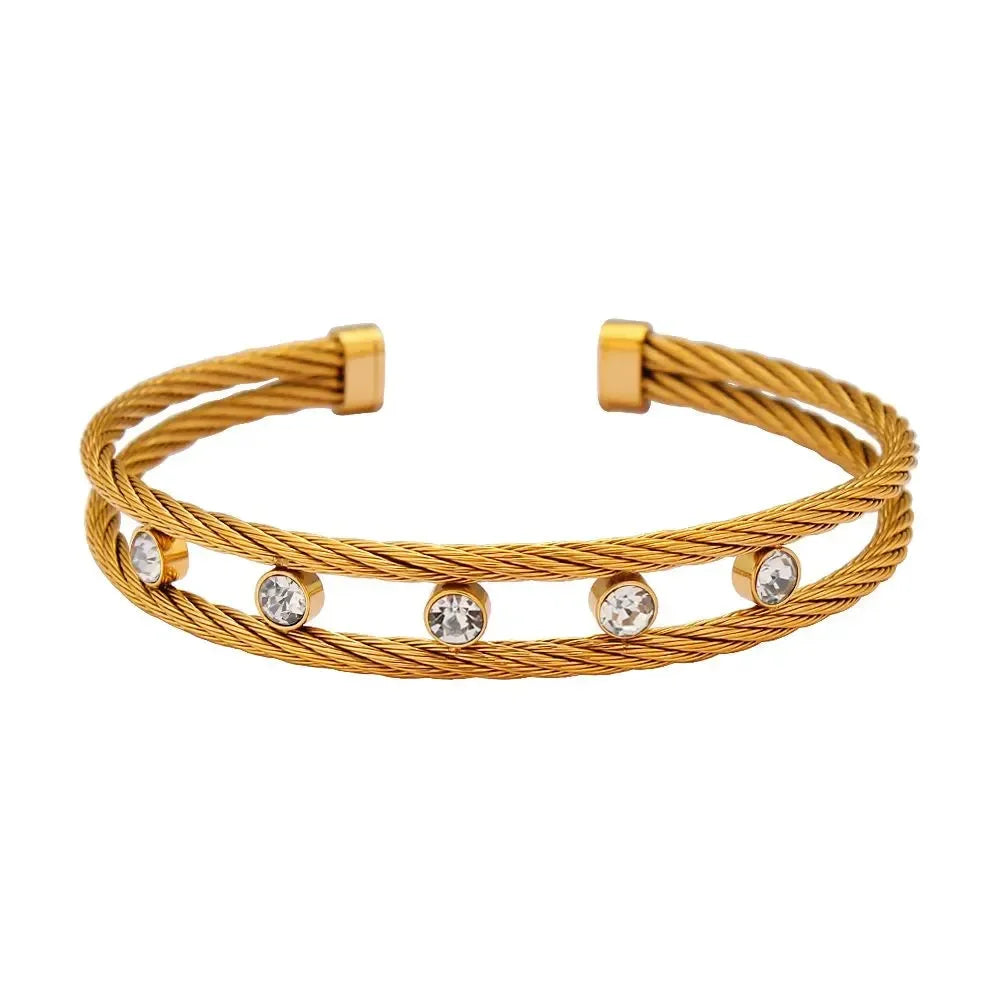 Luxe Diamond Link Bracelet - Diatoms