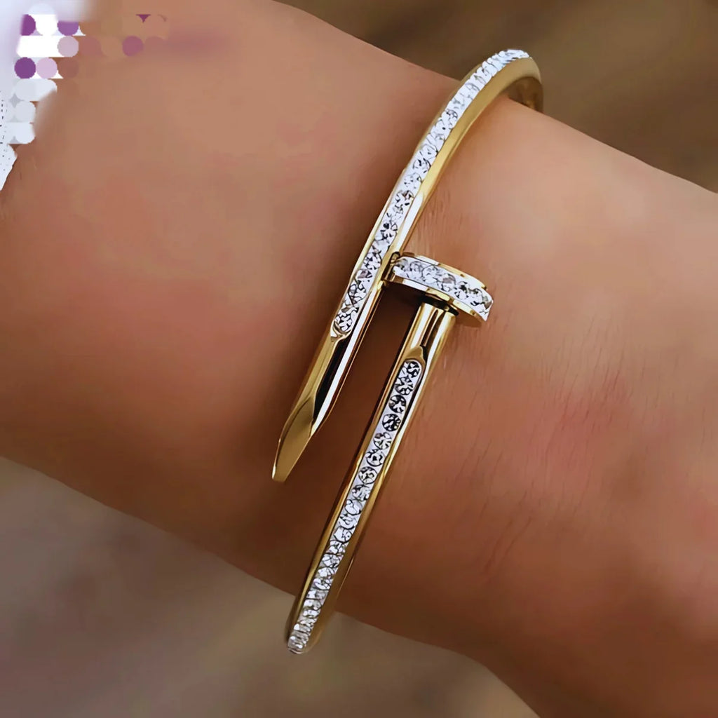 Nail Diamond Bracelet