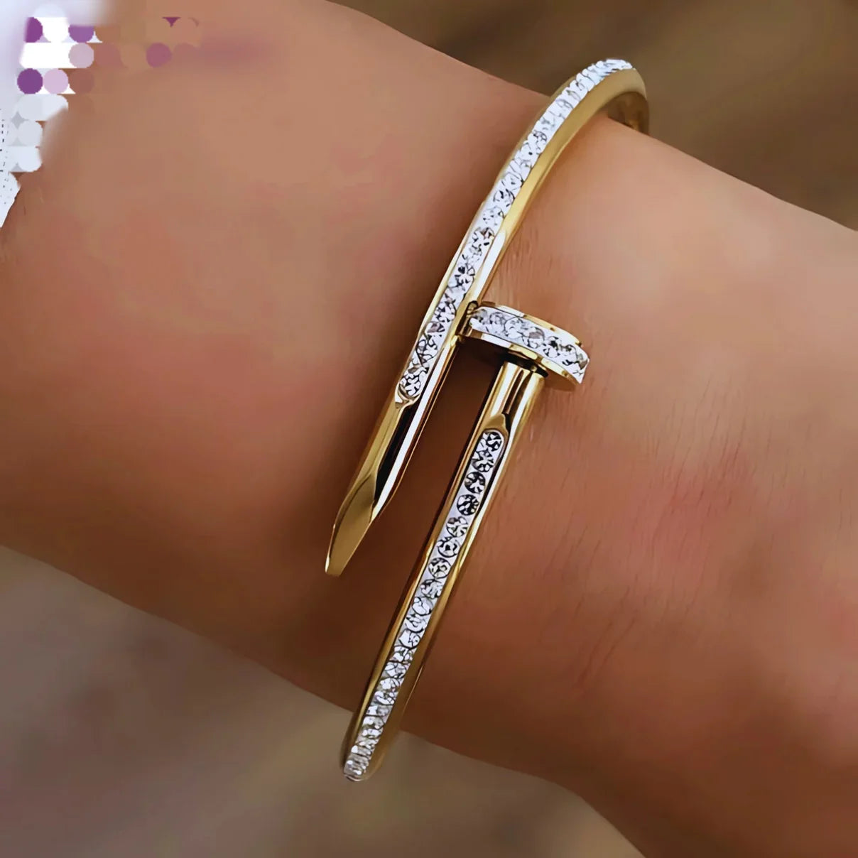 Nail Diamond Bracelet
