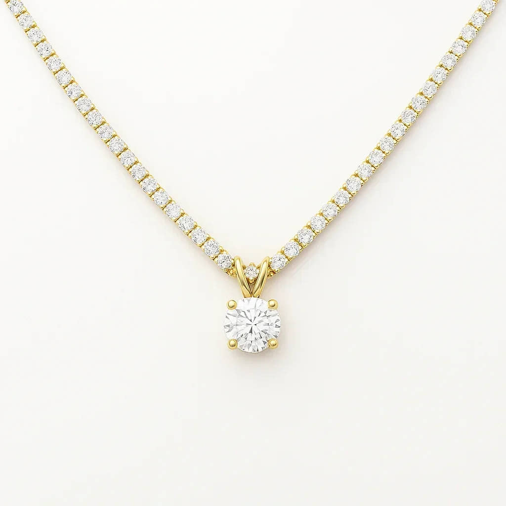 Glittering Glam Pendant - Diatoms