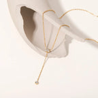 Dream Lariat Diamond Necklace - Diatoms