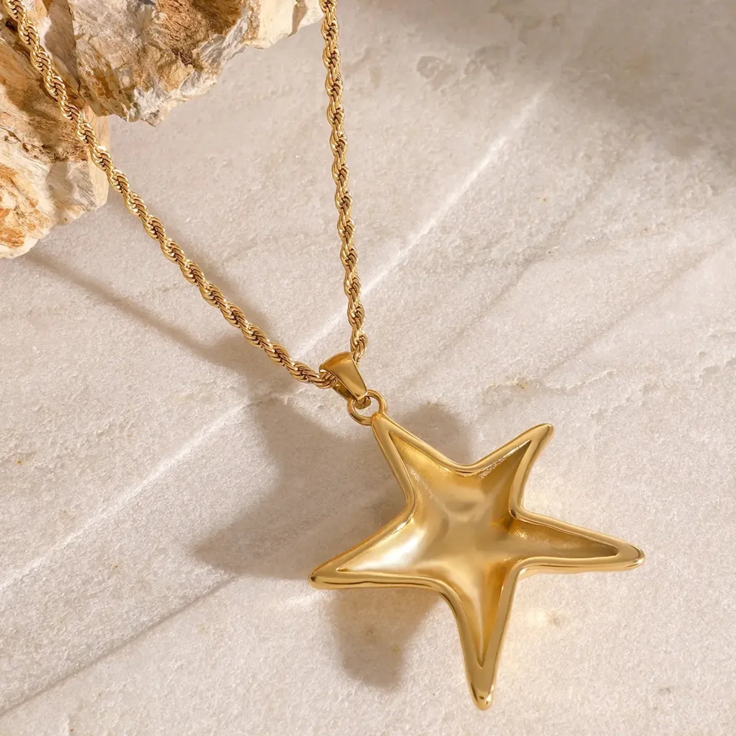 Retro Starfish Necklace & Earrings - Diatoms