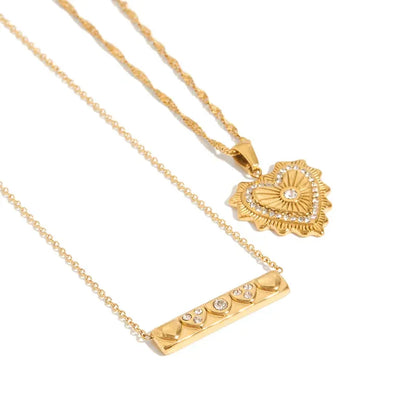 Lovelocked Thin Chain Pendant - Diatoms