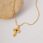 Classic Style Cross Pendant - Diatoms