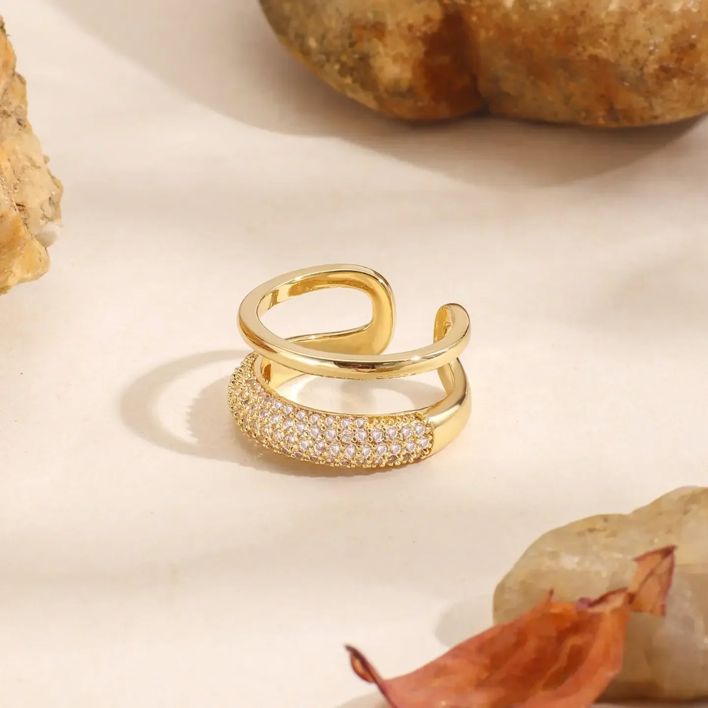 Global Glam Open Rings - Diatoms