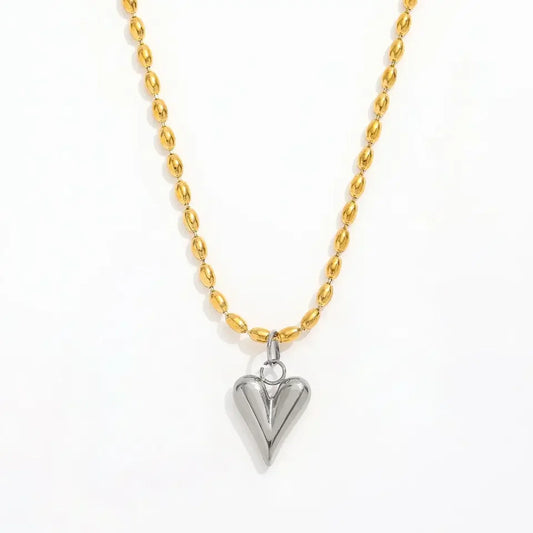 Sleek Love Pendant - Diatoms
