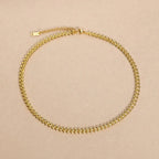 Leaf Shape Round Necklace - Diatoms