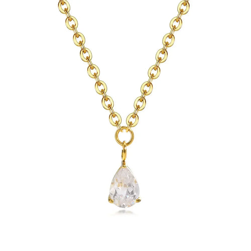 Luxe Elegant Diamond Necklace - Diatoms