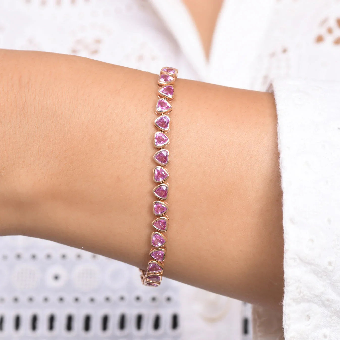Heart Shape Bracelet - Diatoms