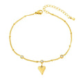 Heart Crystal Bracelet - Diatoms