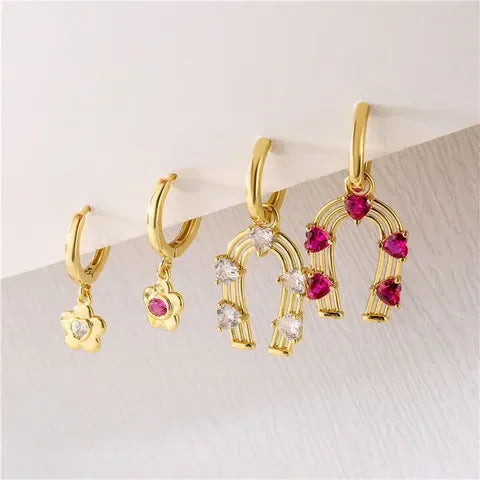 Retro Flower Earrings