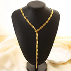 Modern Style Classic Irregular Tassel Necklace - Diatoms