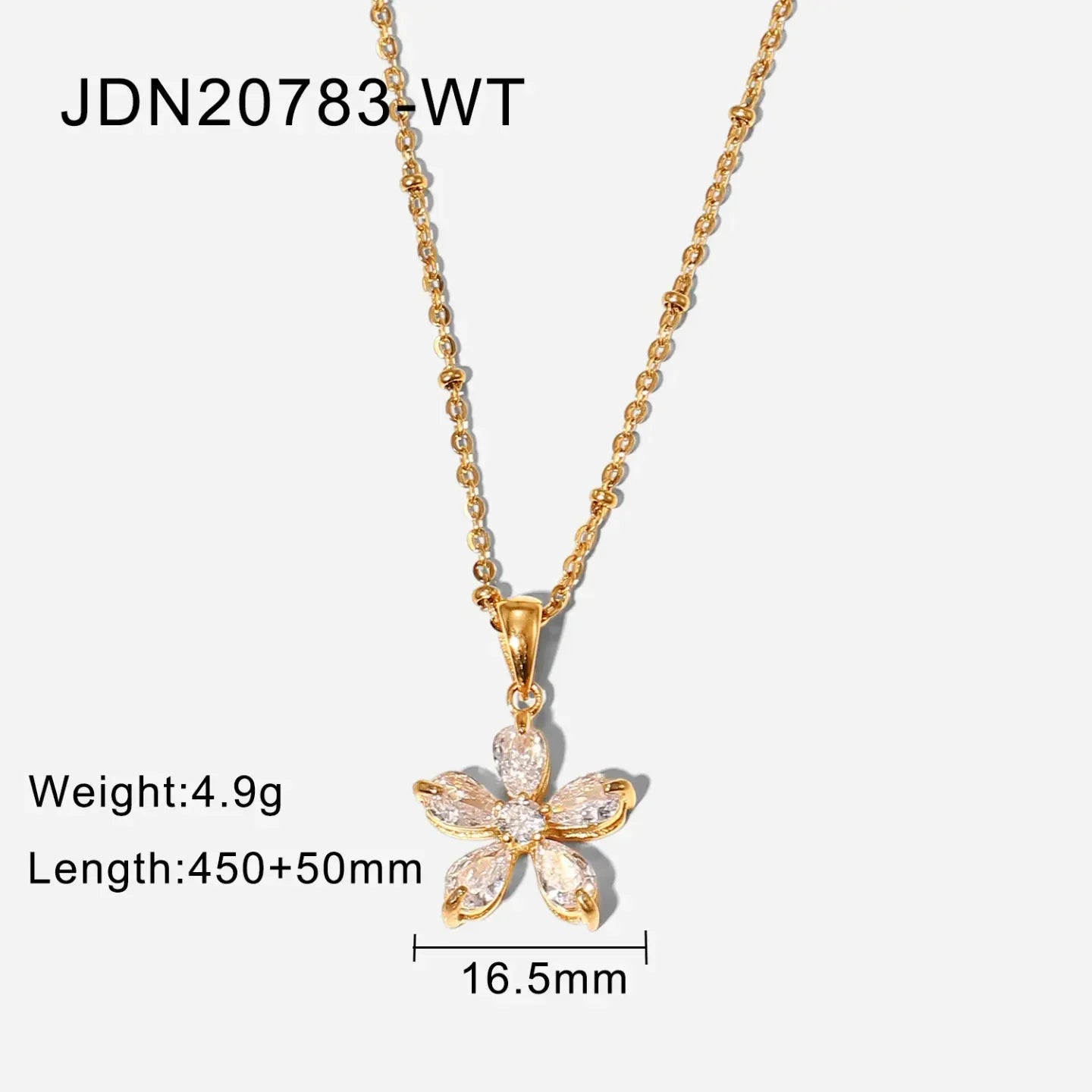 Floral Diamond Necklace - Diatoms