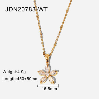 Floral Diamond Necklace - Diatoms