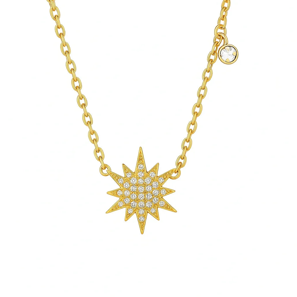 Stay Golden Pendant - Diatoms