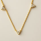 Luxe 5 Diamond Necklace - Diatoms