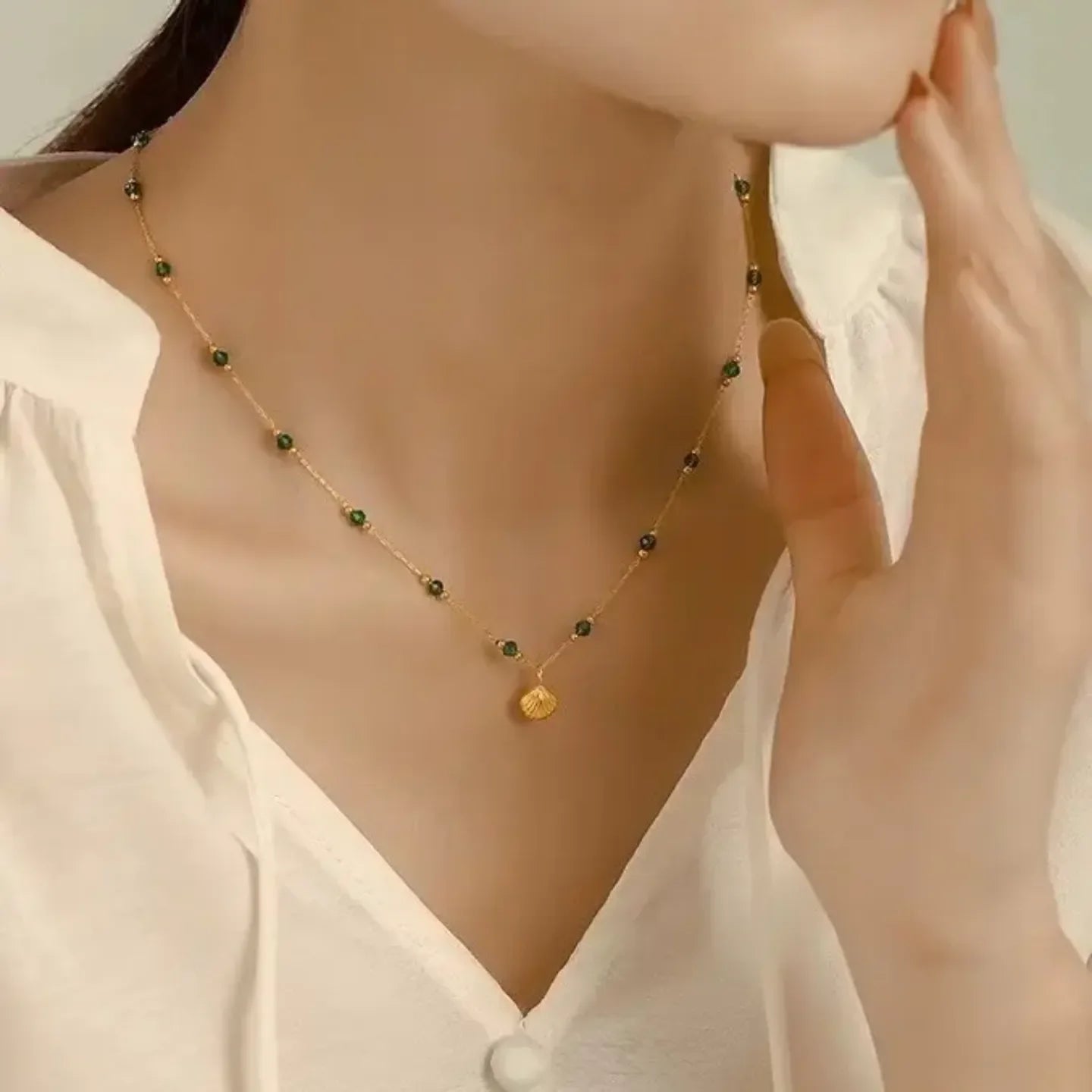 Luxy Shell Necklace & Bracelet - Diatoms