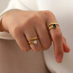 Empress Water Droplets Rings - Diatoms