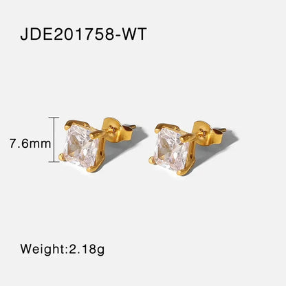 Square Studs - Diatoms
