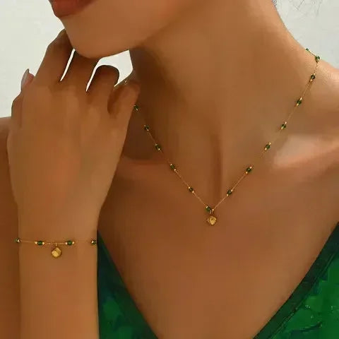 Luxy Shell Necklace & Bracelet - Diatoms