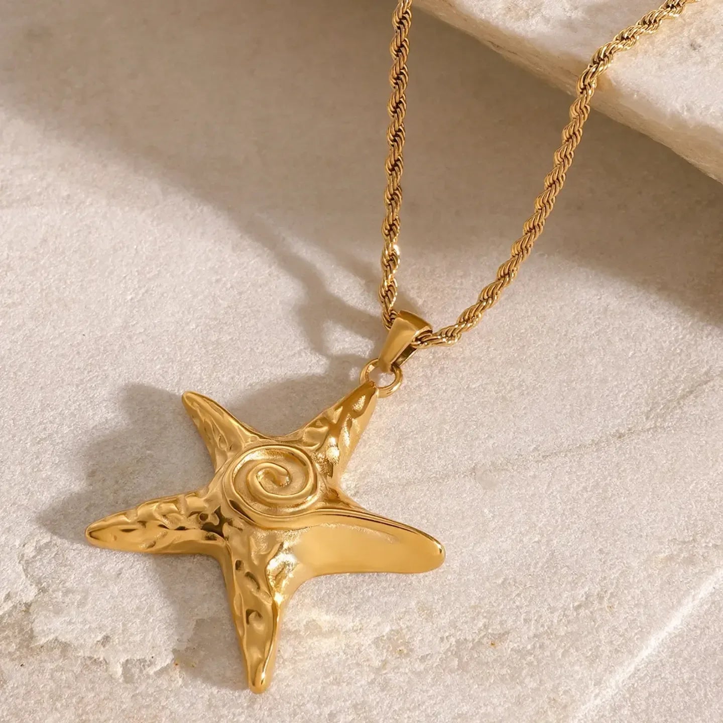 Retro Starfish Necklace & Earrings - Diatoms
