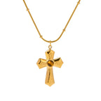 Classic Style Cross Pendant - Diatoms