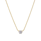 Simple Round Zircon Necklace