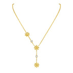 Sweet Flower Dainty Zircon Necklace - Diatoms