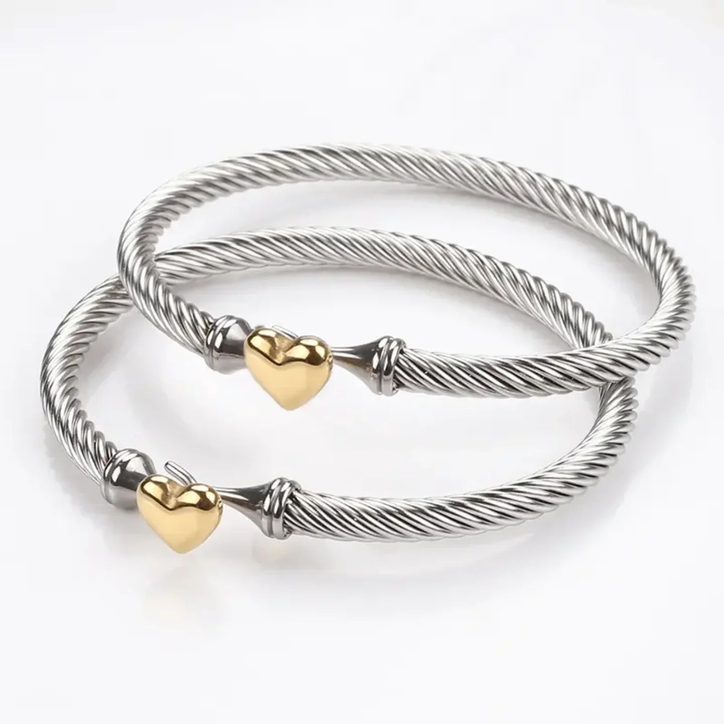 Glamour Goddess Heart Shape Bangle - Diatoms