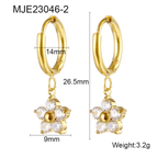 Classic Flower Drop Earrings