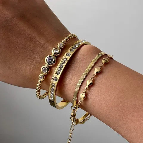 Modern Style Geometric Bangle