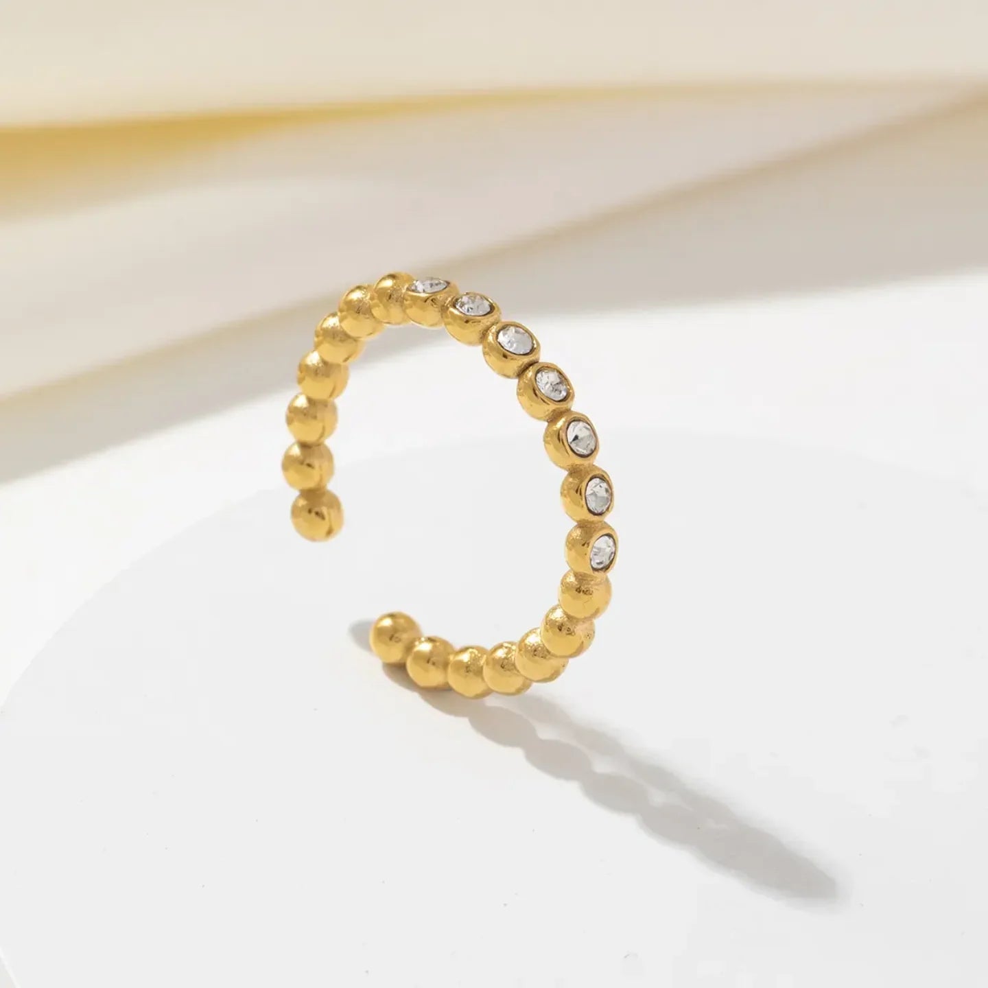 Tiny Twinkle Open Adjustable Ring