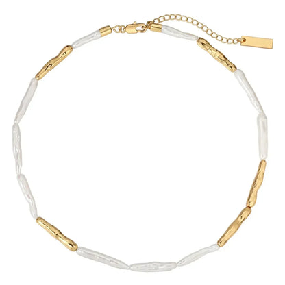 Baroque Pearl Necklace - Diatoms