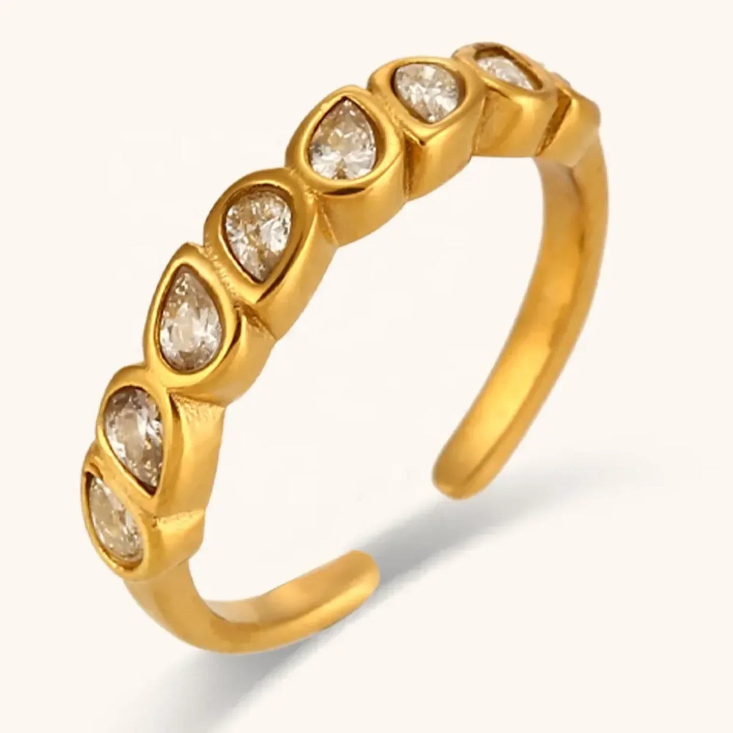 Luxury Dripping Adjustable Ring