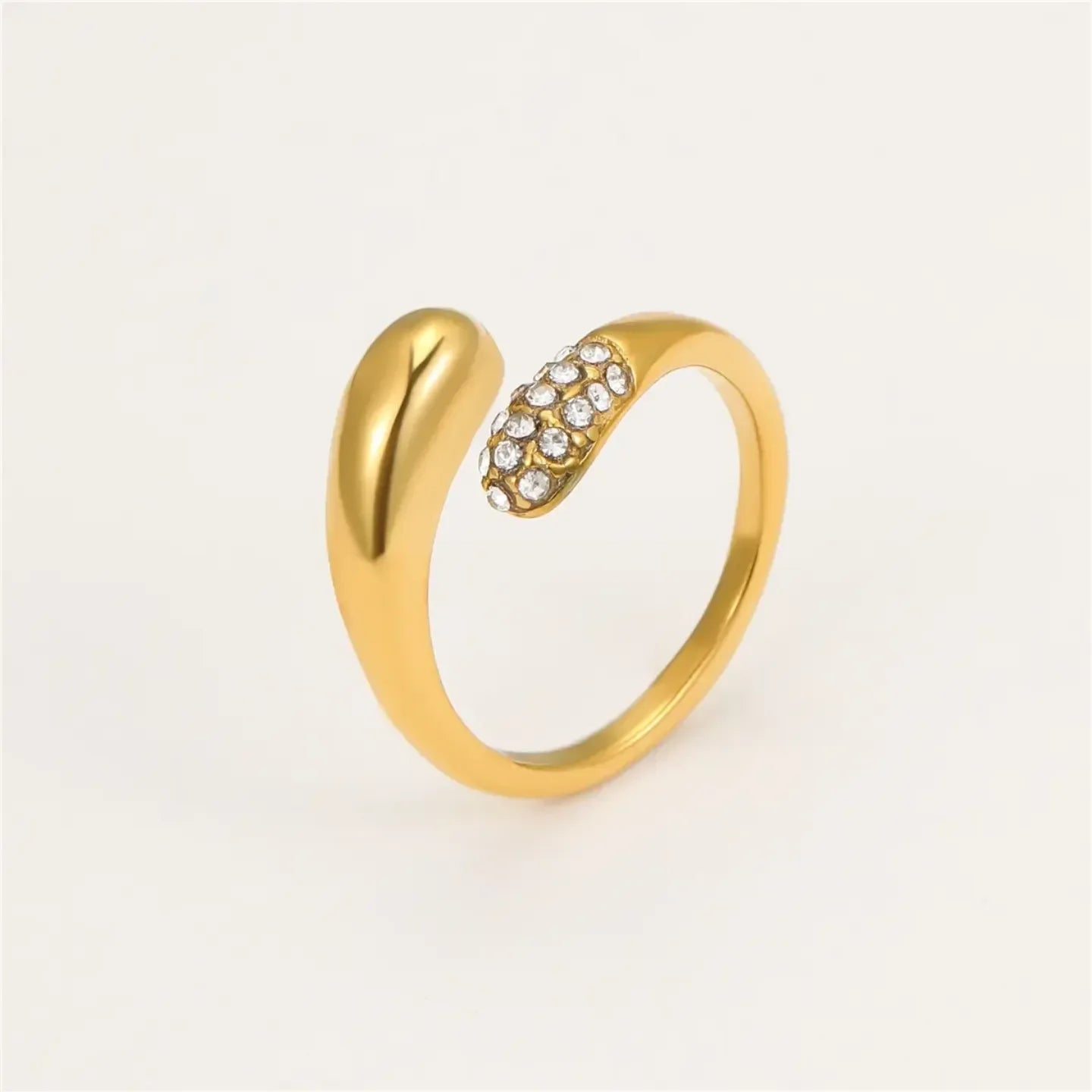 Luxe Gilded Adjustable Ring - Diatoms