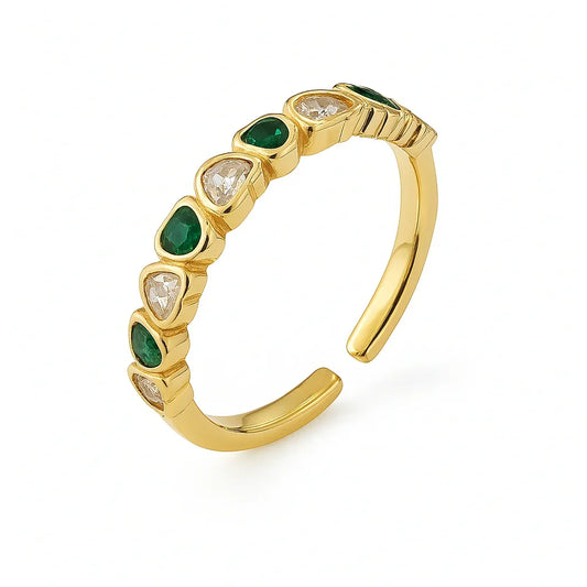 Victorian Elegance Open Ring - Diatoms