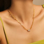 Luxe Diamond Affection Necklace - Diatoms