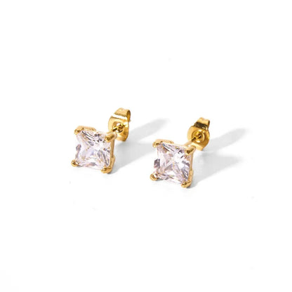 Square Studs - Diatoms