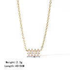 Diamond Studded Necklace - Diatoms