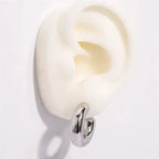 Exquisite Silver Circles Earrings - Diatoms