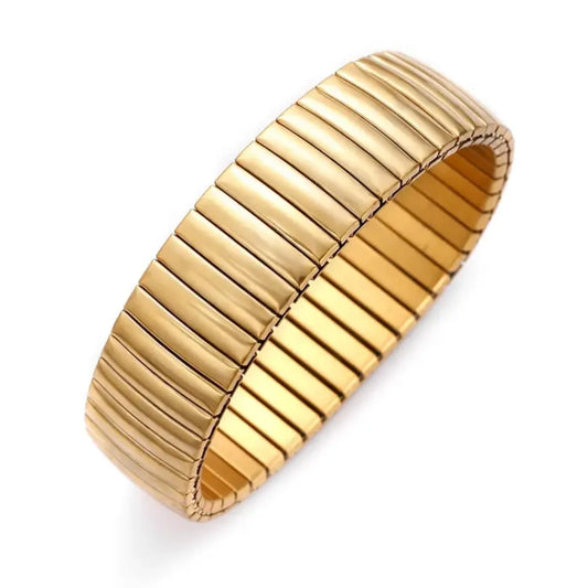 Luxe Stripe Gold Bracelet - Diatoms
