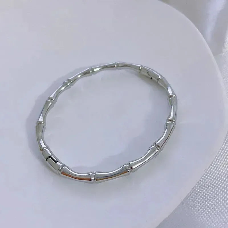 Bamboo Dreams Silver Bracelet - Diatoms