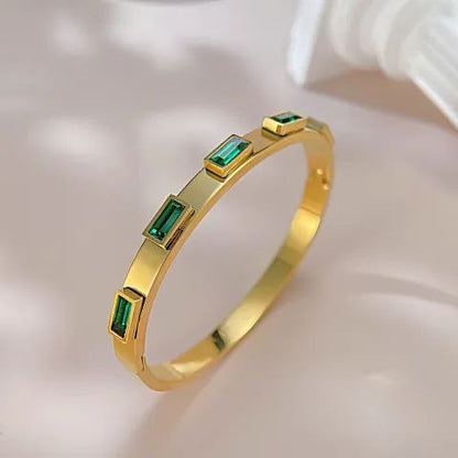 Greenstone Goldcuff Bracelet