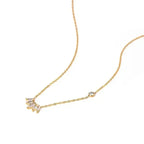 Gemstone Leaf Pendant - Diatoms