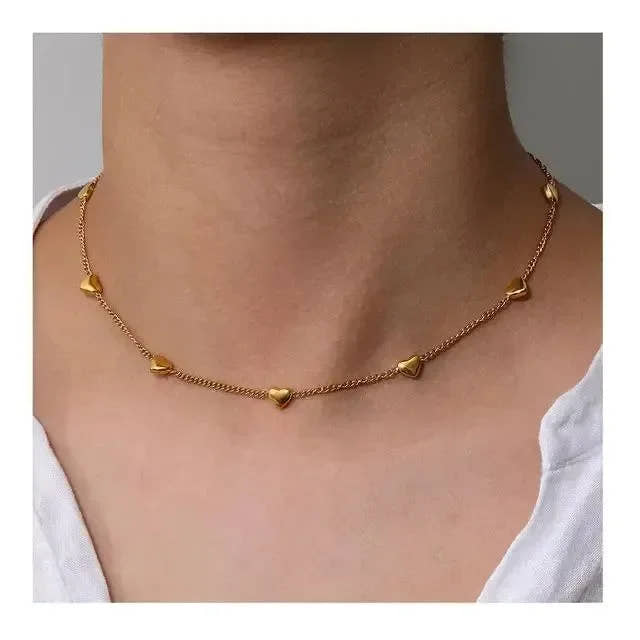 Luxy In Love Heart Chain Necklace - Diatoms